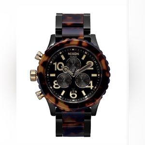 NIXON 42-20 Chronograph Tortoise Shell Acrylic Watch